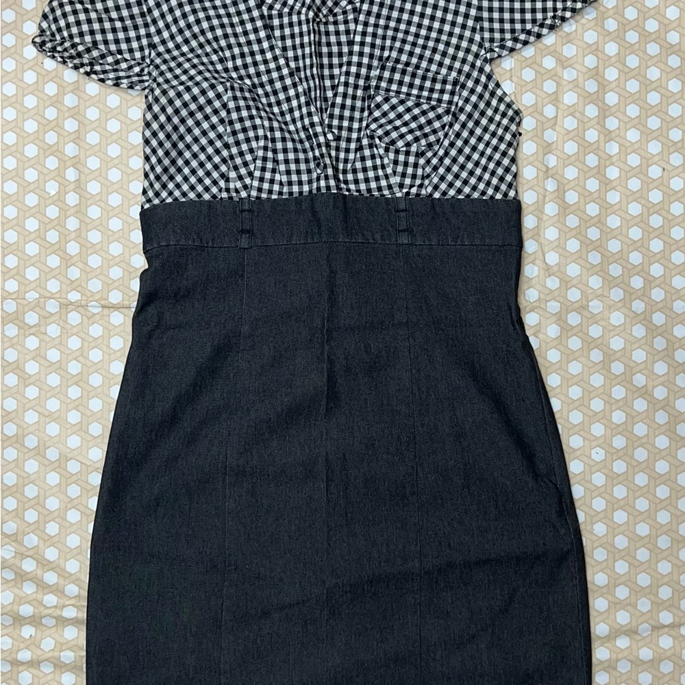 Guess Black and White Mini Dress